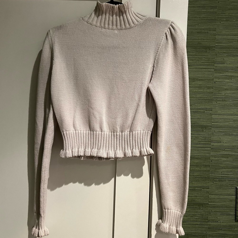 525 American Ruffle Neck Sweater
